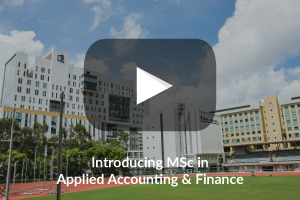 Introducing MSc in Applied Accounting & Finance